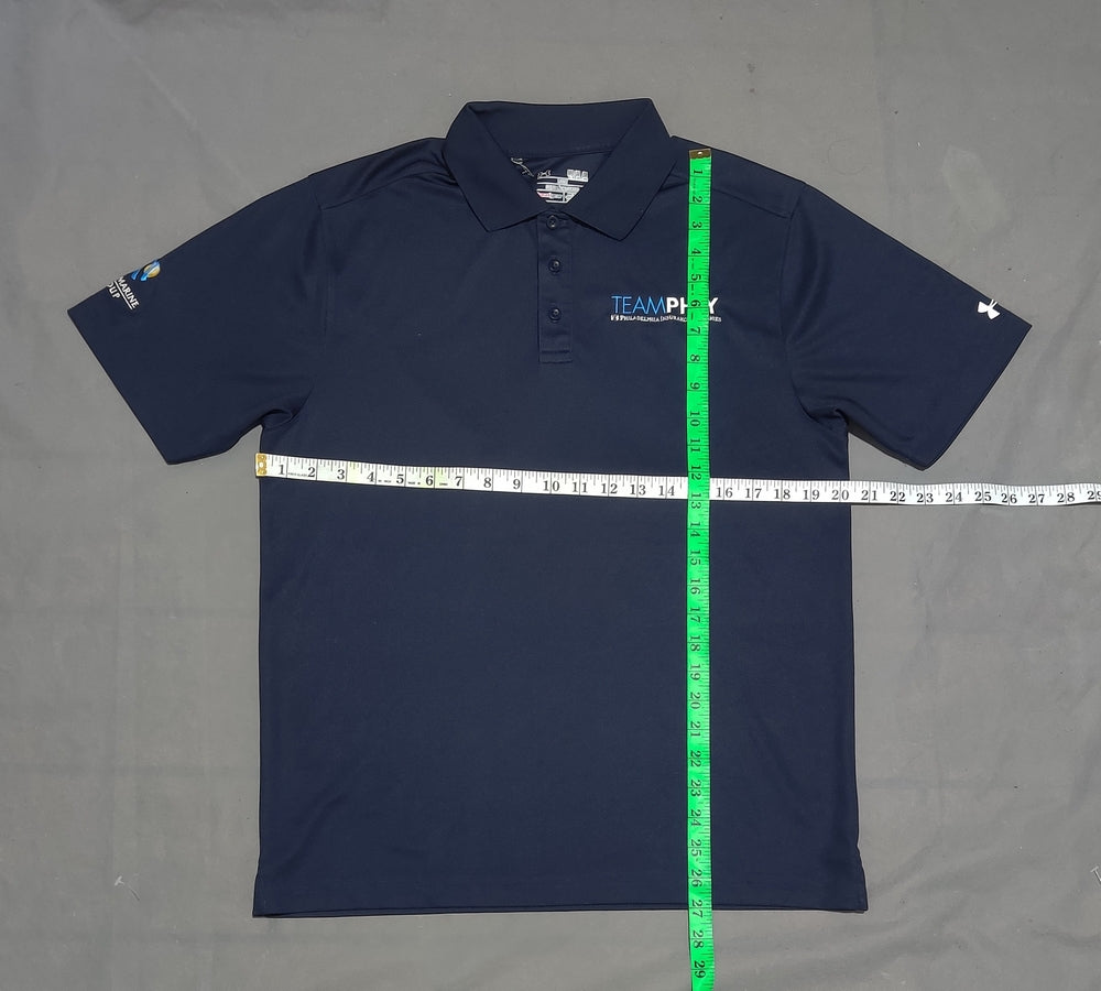 Under Armour Men Sport Blue Polo T Shirt