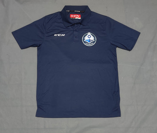CCM Men Sport Blue Polo T Shirt