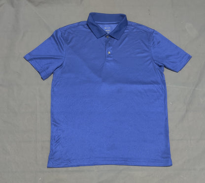 Member's Mark Men Sport Blue Polo T Shirt