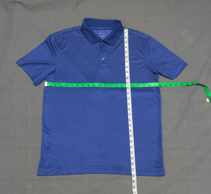 Member's Mark Men Sport Blue Polo T Shirt