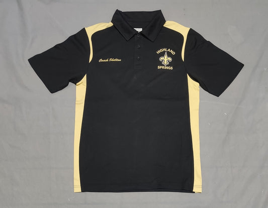 Augusta Men Sport Black Polo T Shirt