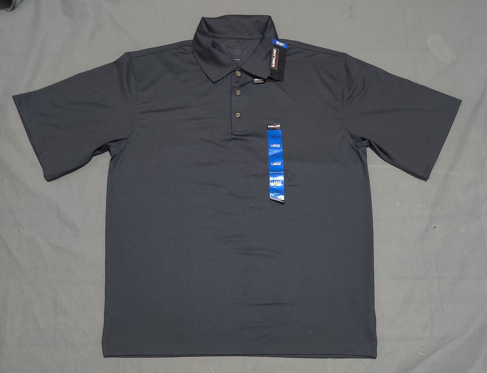 Kirkland Men Sport Gray Polo T Shirt