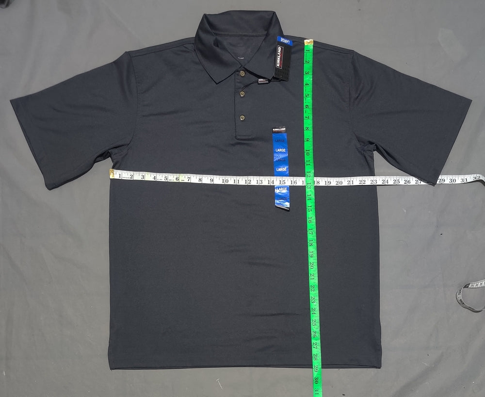 Kirkland Men Sport Gray Polo T Shirt