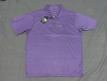 Pebble Beach Men Sport Purple Polo T Shirt