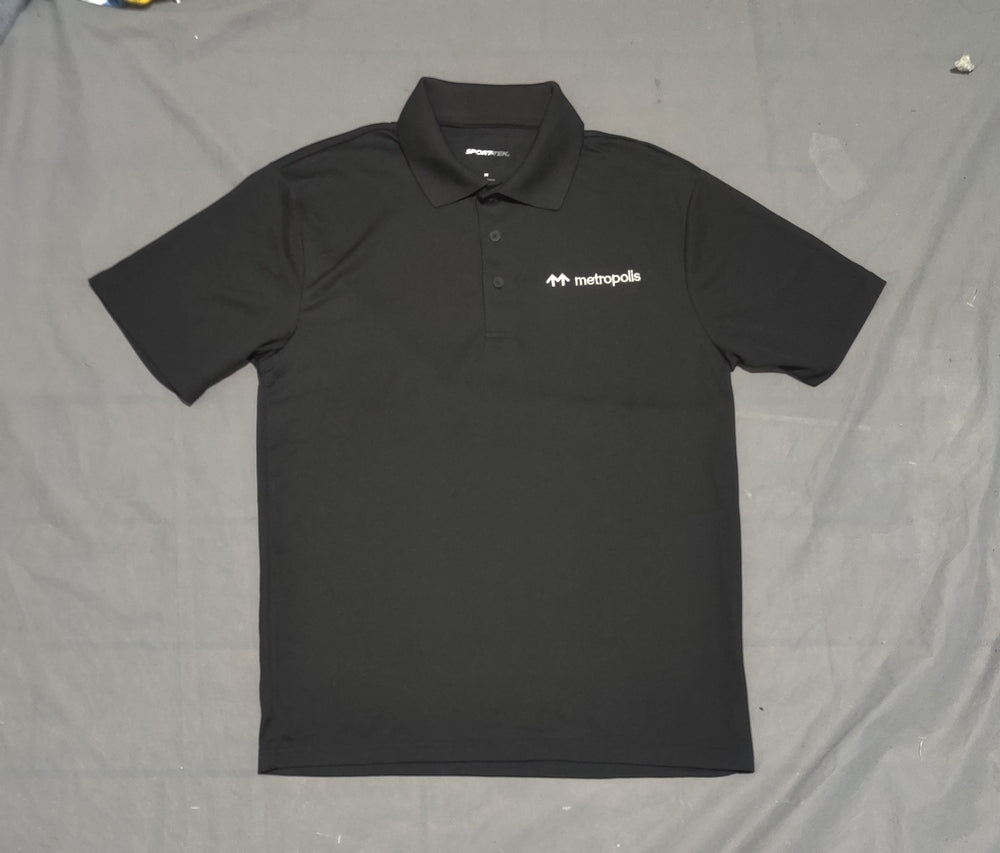 Sport Tek Men Sport Black Polo T Shirt – Preloved Labels (view 2)