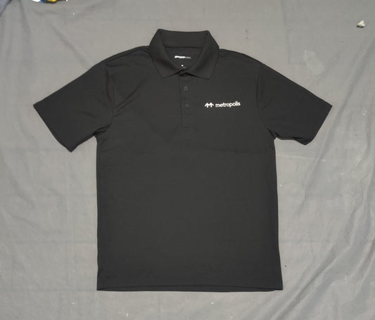 Sport Tek Men Sport Black Polo T Shirt