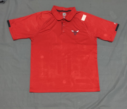 Majestic Men Sport Red Polo T Shirt