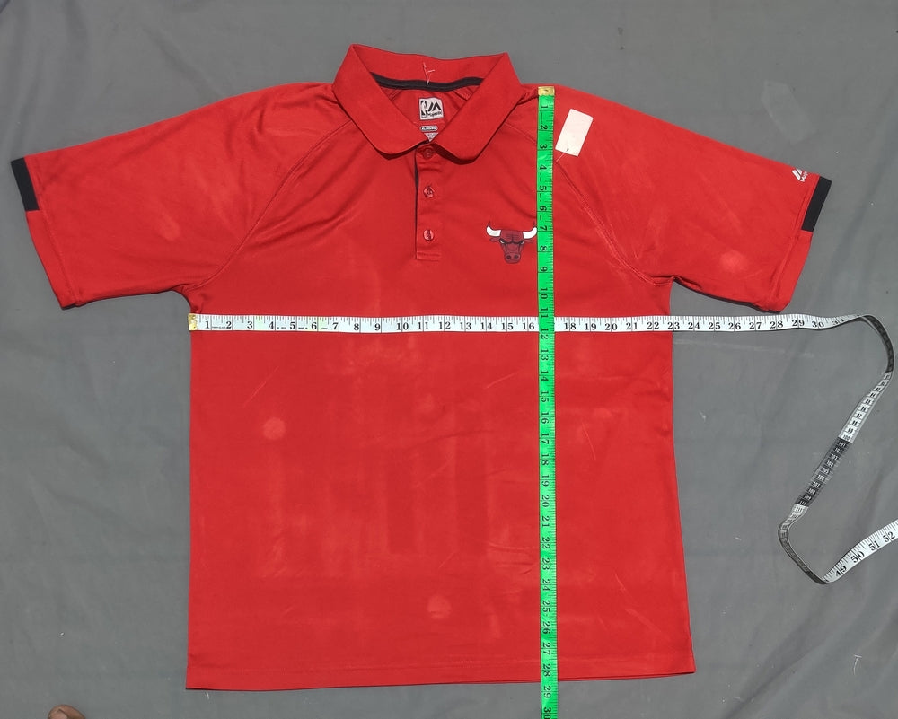 Majestic Men Sport Red Polo T Shirt