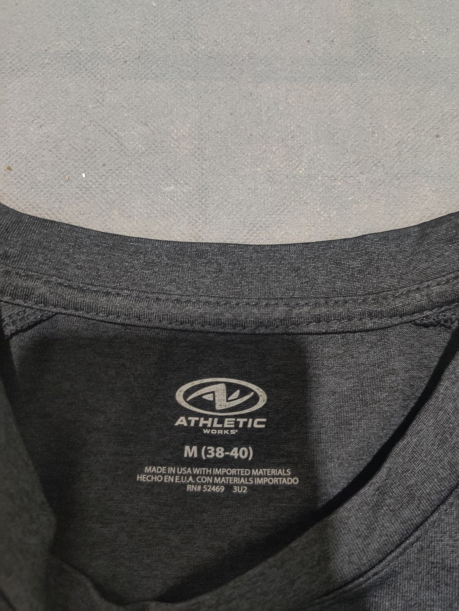 Athletic Men Sport Gray T Shirt