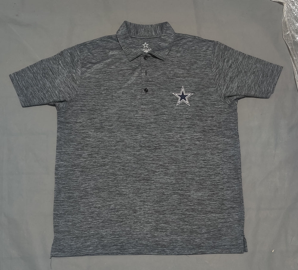 Dallas Cowboys Men Sport Gray Polo T Shirt