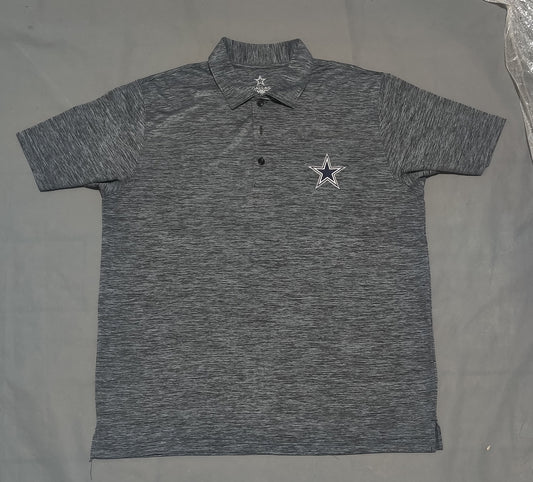 Dallas Cowboys Men Sport Gray Polo T Shirt