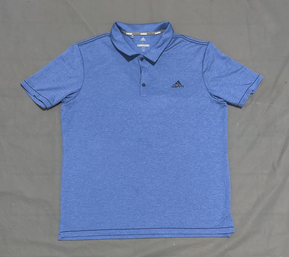 Adidas Men Sport Blue Polo T Shirt – Preloved Labels (view 2)