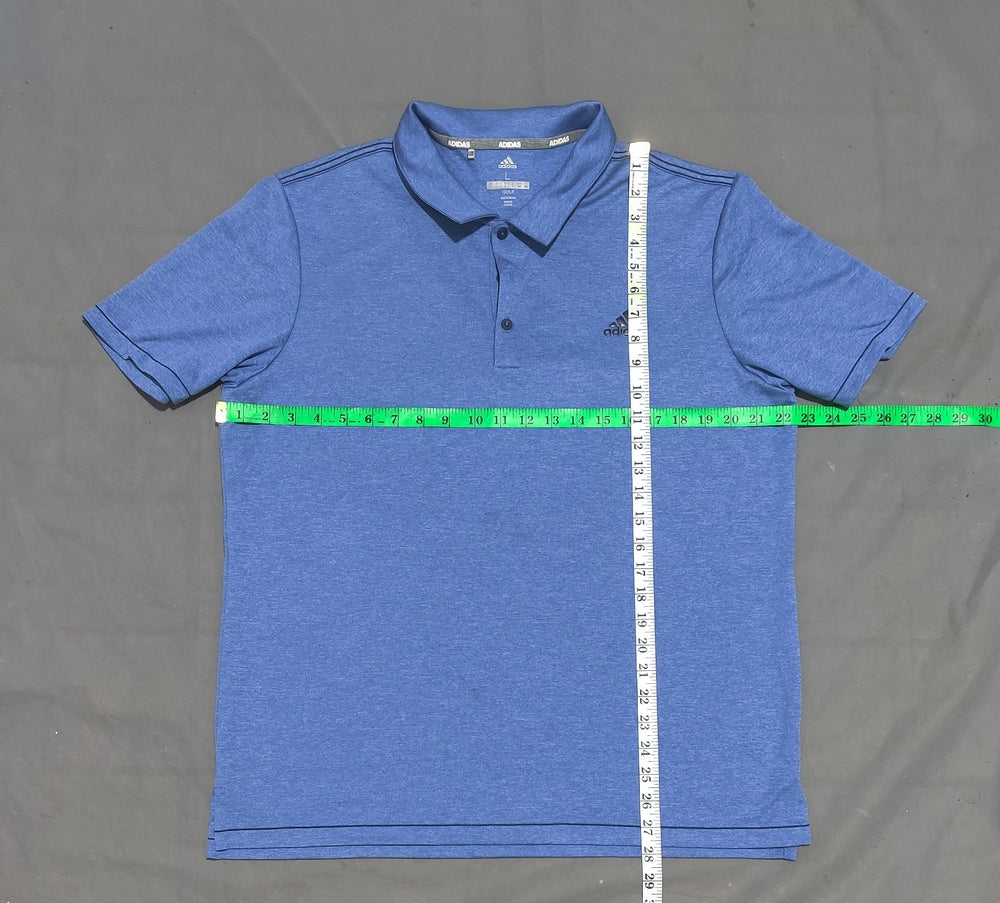 Adidas Men Sport Blue Polo T Shirt – Preloved Labels (view 4)