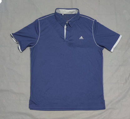Adidas Men Sport Purple Polo T Shirt – Preloved Labels (view 2)