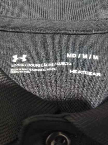 Under Armour Men Sport Black Polo T Shirt