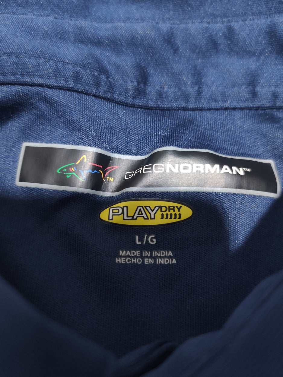 Greg Norman Men Sport Blue Polo T Shirt – Preloved Labels (view 3)