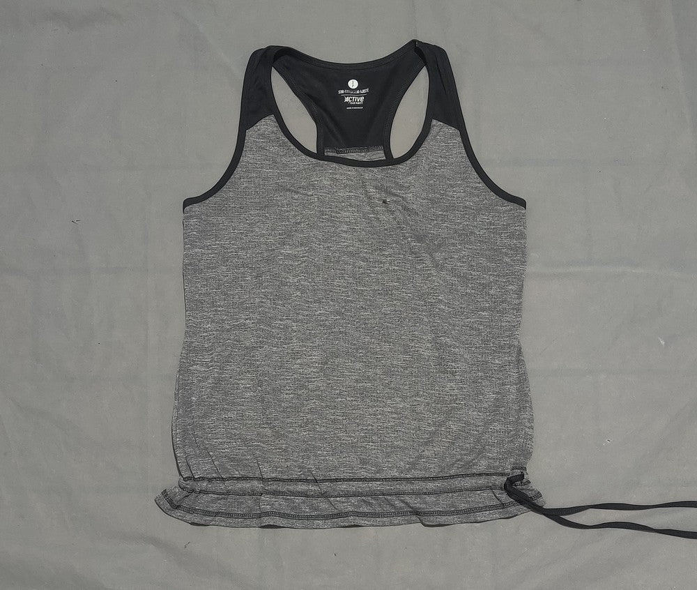Old Navy Women Sport Gray Vest T Shirt