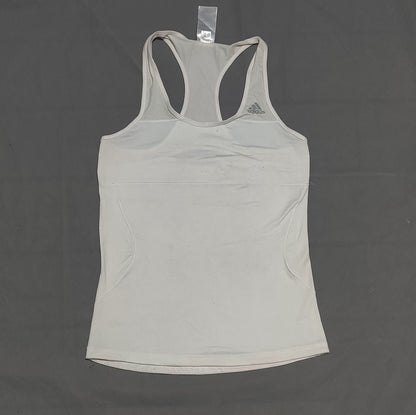 Adidas Women Sport White Vest T Shirt – Preloved Labels (view 2)