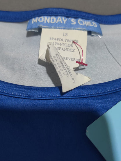 Monday's Child Women Sport Blue T Shirt