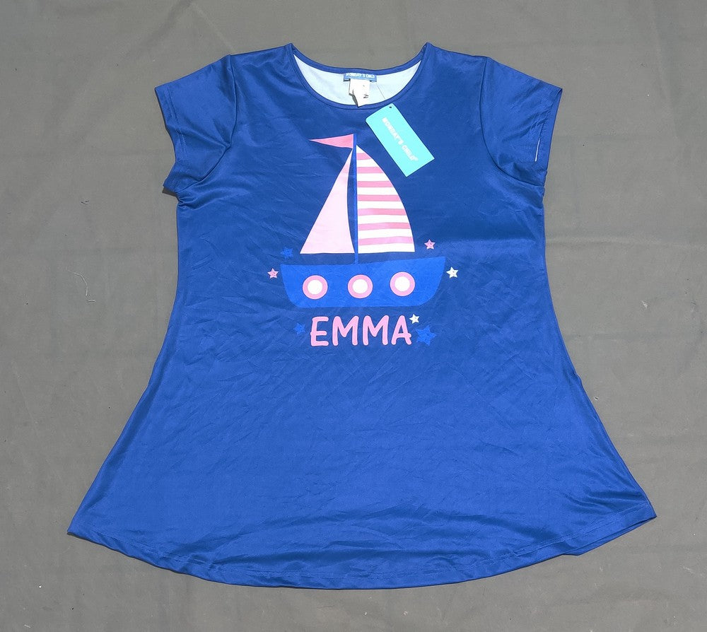 Monday's Child Women Sport Blue T Shirt