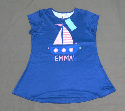 Monday's Child Women Sport Blue T Shirt