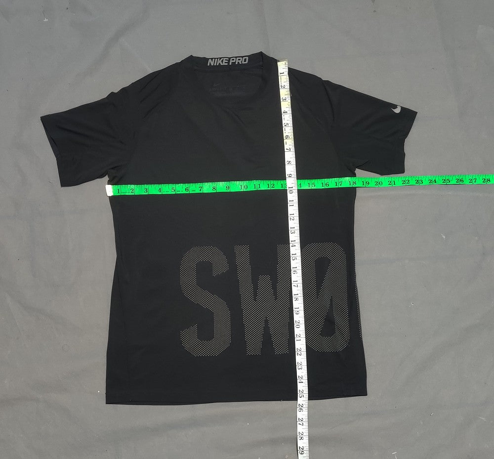 Nike Pro Women Sport Black T Shirt – Preloved Labels (view 4)