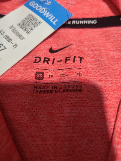 Nike Dri Fit Women Sport Peach T Shirt