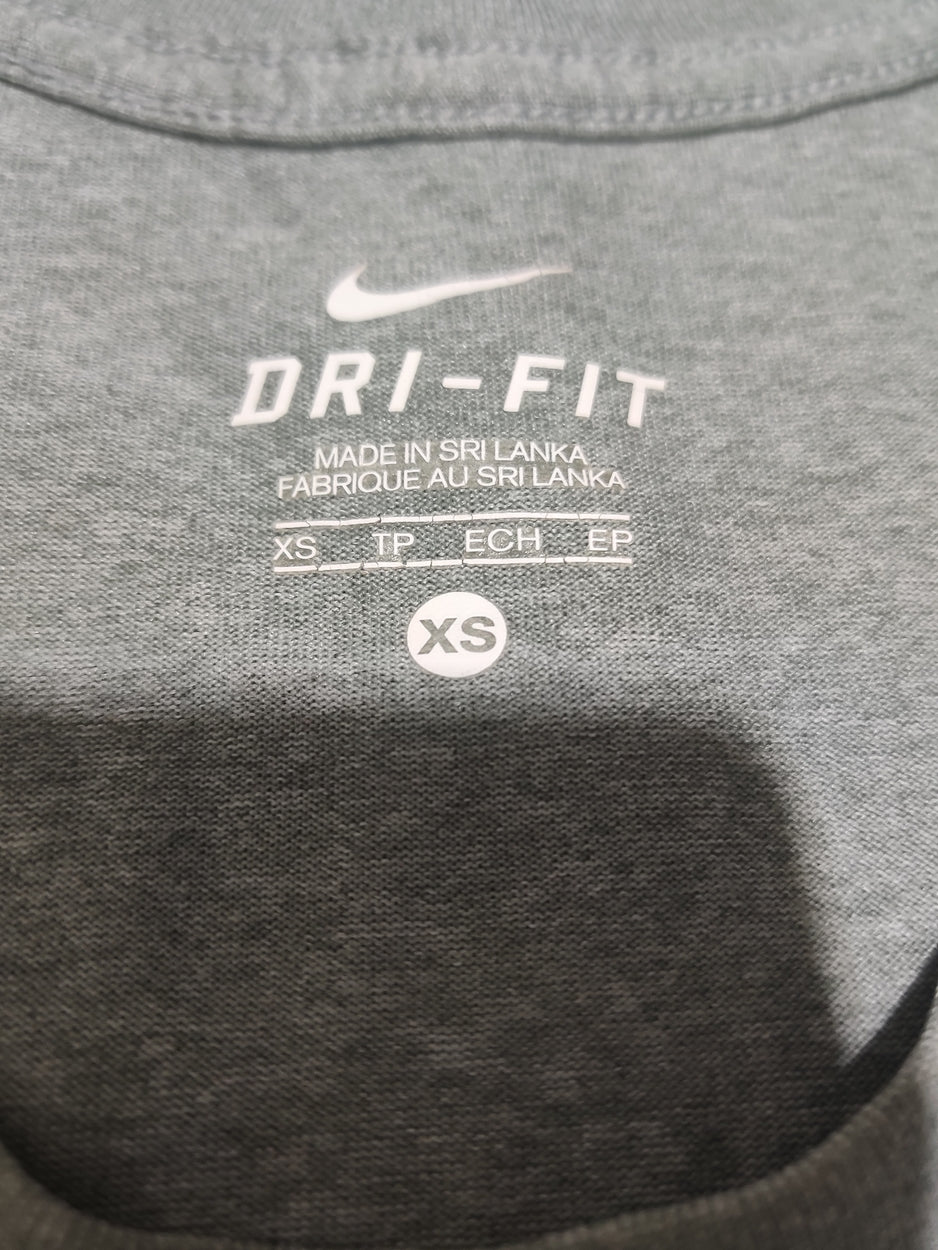 Nike Dri Fit Women Sport Gray T Shirt