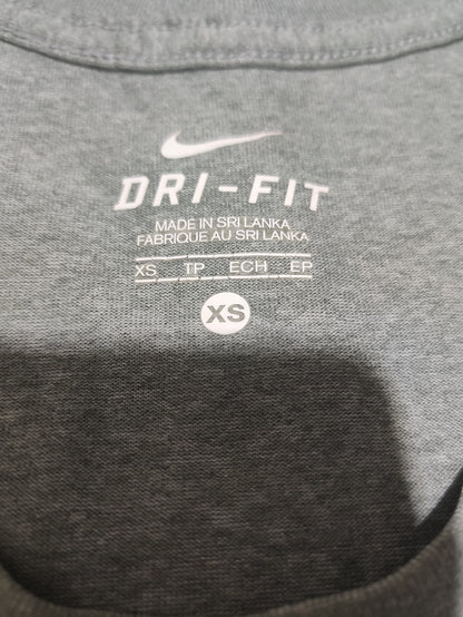 Nike Dri Fit Women Sport Gray T Shirt