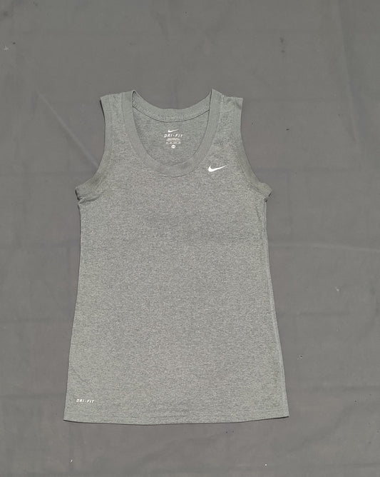Nike Dri Fit Women Sport Gray T Shirt