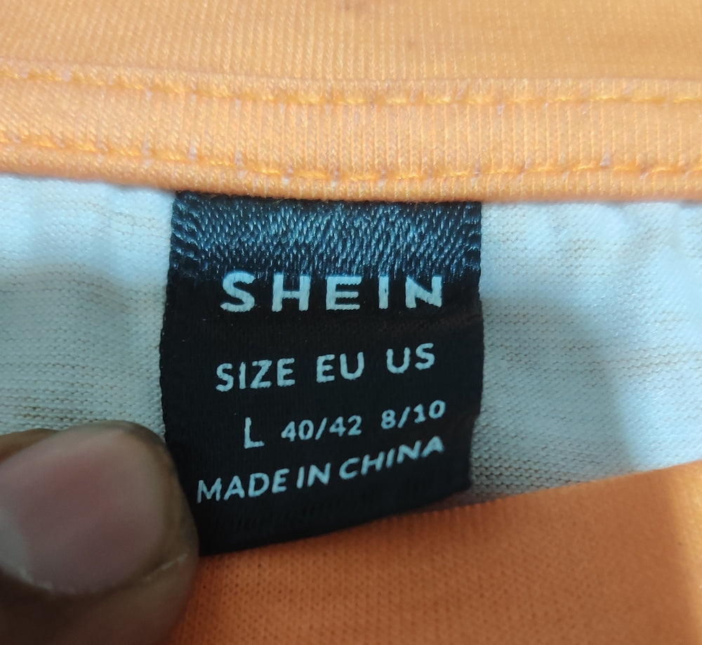 SHEIN Women Sport Orange T Shirt – Preloved Labels (view 3)