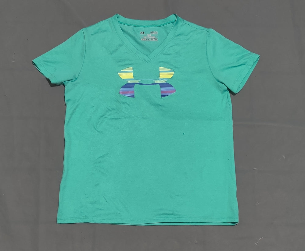 Under Armour Women Sport Blue T Shirt – Preloved Labels (view 2)
