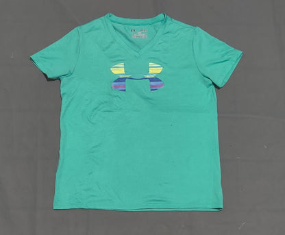 Under Armour Women Sport Blue T Shirt – Preloved Labels (view 2)