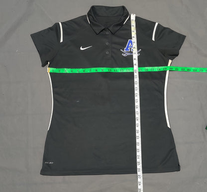 Nike Dri Fit Women Sport Gray Polo T Shirt – Preloved Labels (view 4)