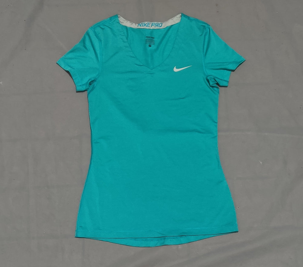 Nike Pro Women Sport Blue T Shirt – Preloved Labels (view 2)