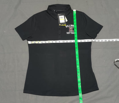 Under Armour Women Sport Black Polo T Shirt
