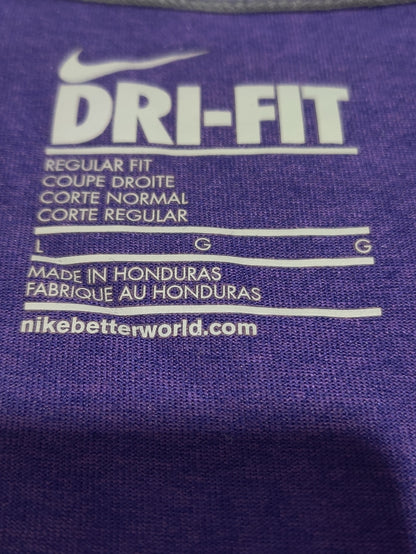 Nike Dri Fit Women Sport Purple T Shirt – Preloved Labels (view 3)