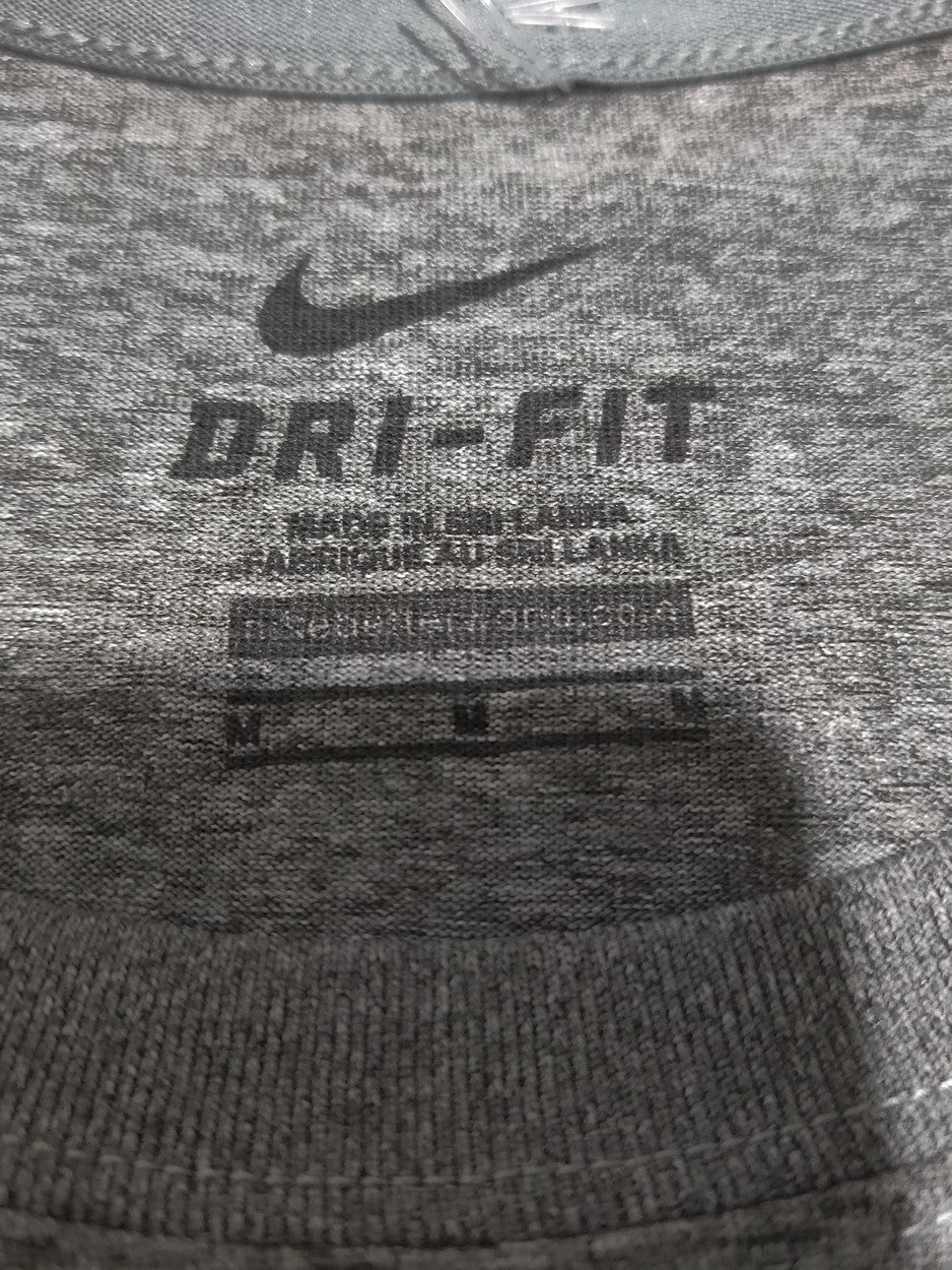 Nike Dri Fit Women Sport Gray T Shirt