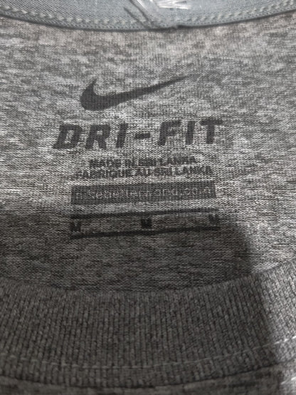Nike Dri Fit Women Sport Gray T Shirt