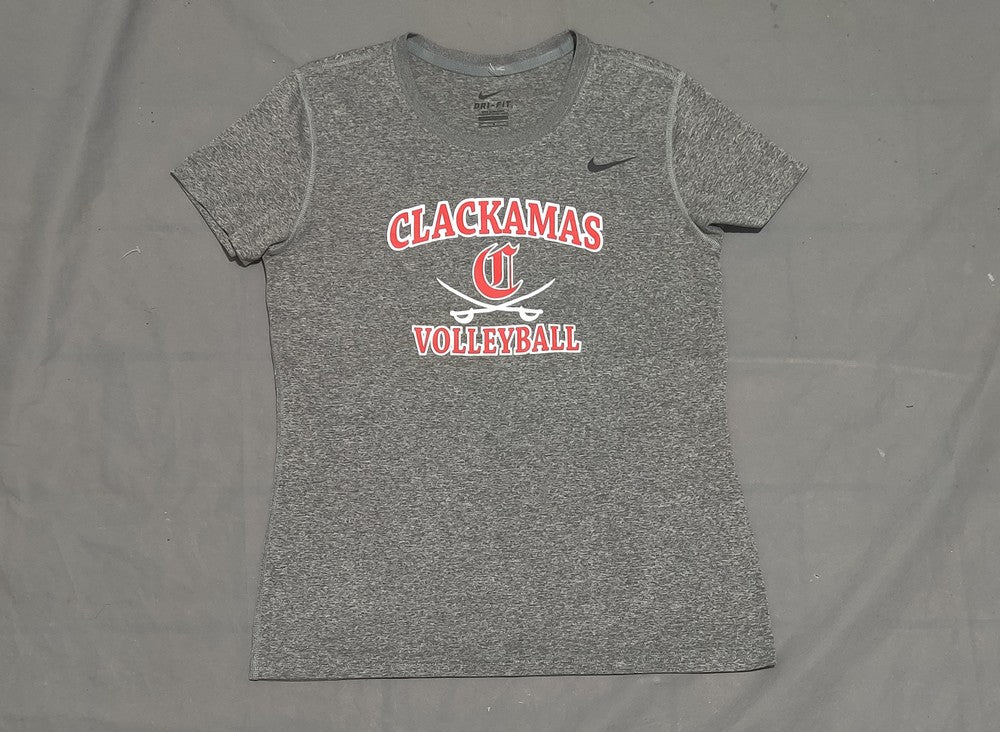 Nike Dri Fit Women Sport Gray T Shirt