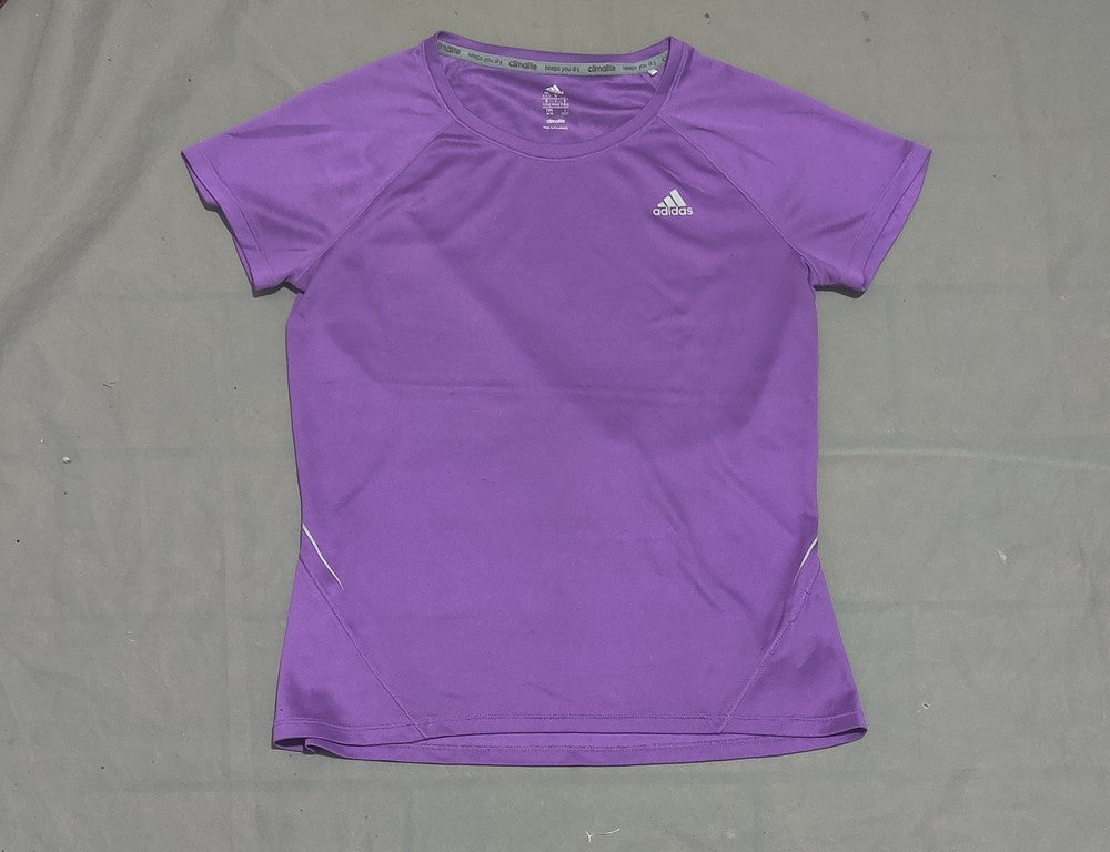 Adidas Women Sport Purple T Shirt – Preloved Labels (view 2)