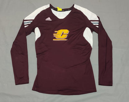 Adidas Women Sport Maroon T Shirt – Preloved Labels (view 2)