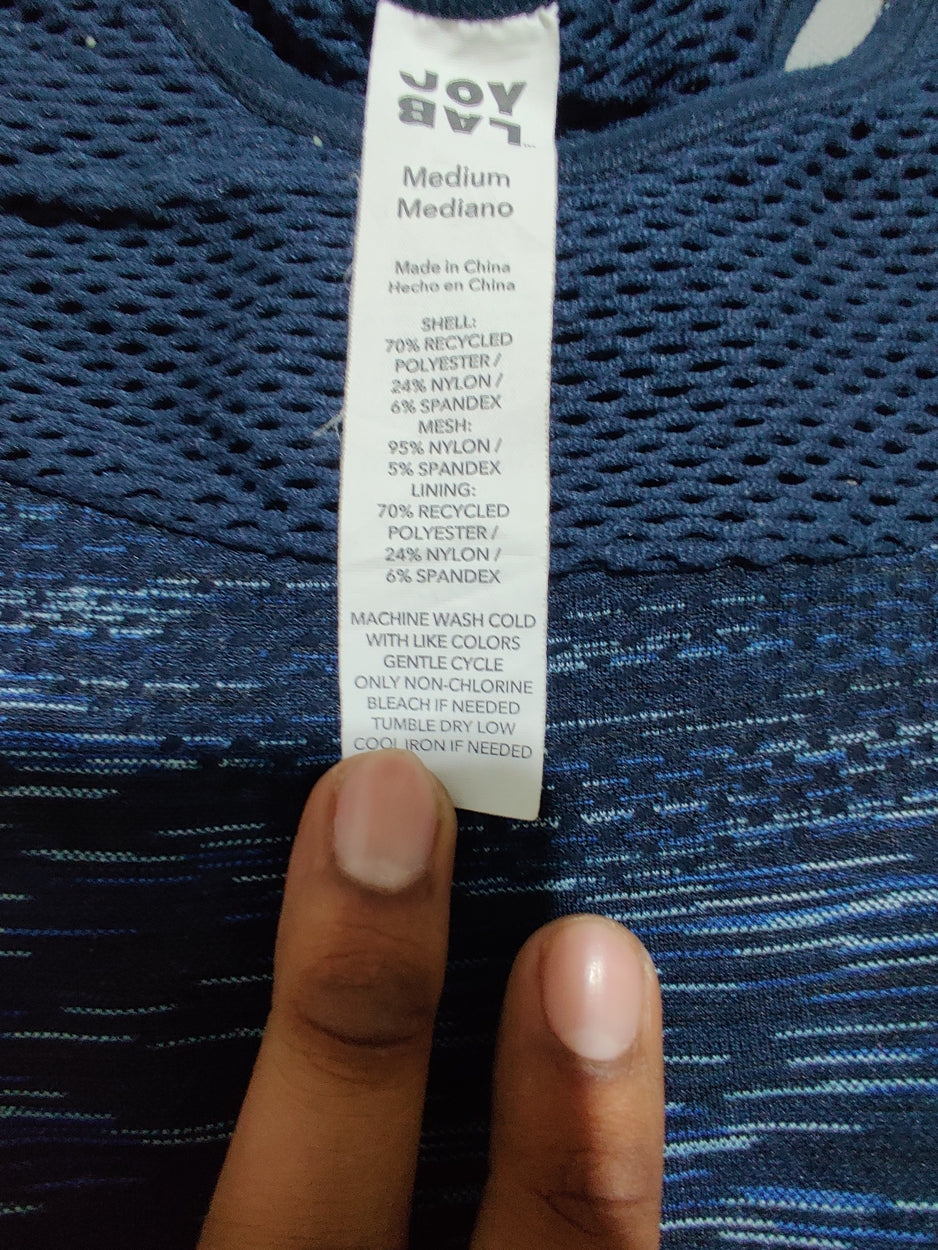 Joy Lab Women Blue Sport Bra – Preloved Labels (view 3)