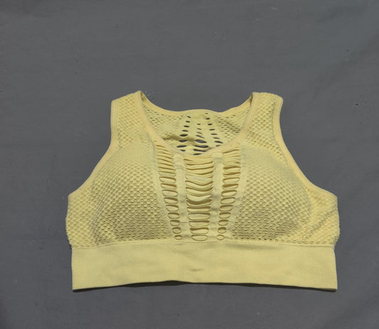 Pro Fit  Women Sport Yellow Bra