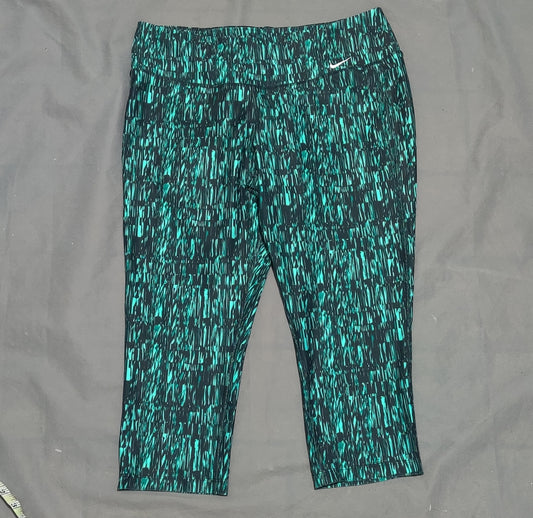 Nike Dri Fit Women Green Sport Tights
