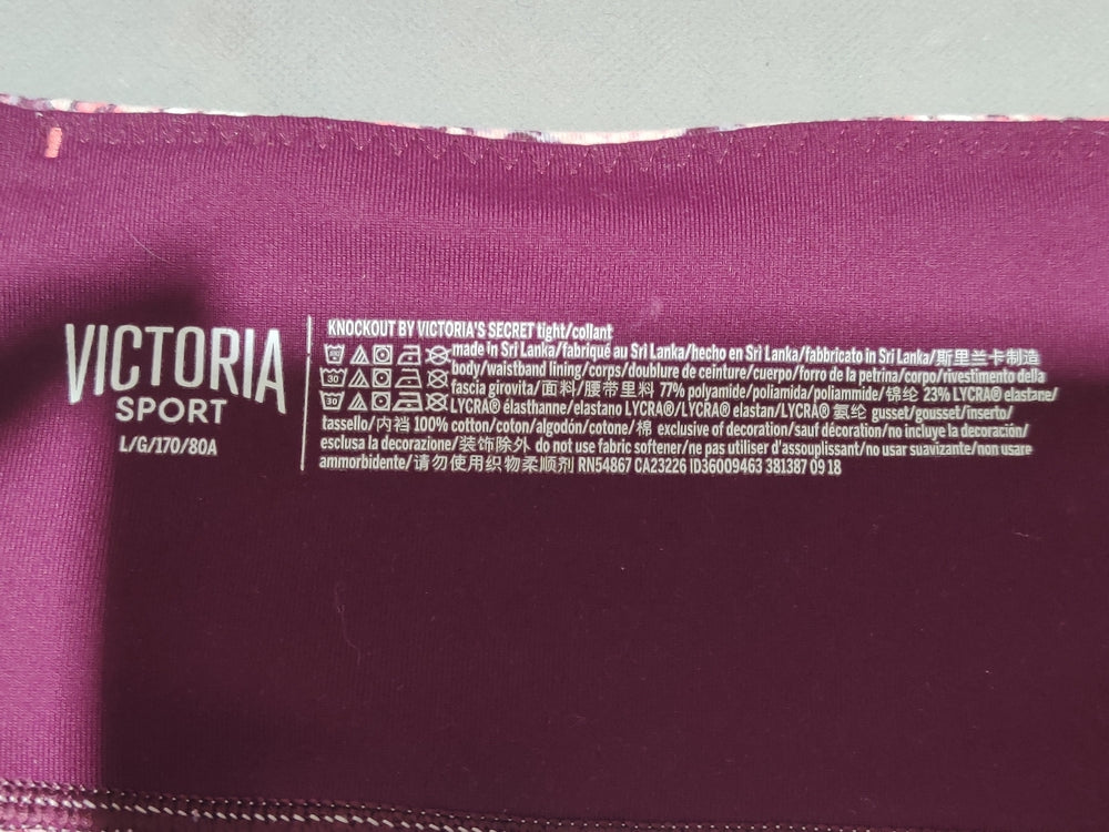 Victoria's Secret Women Maroon Sport Tights