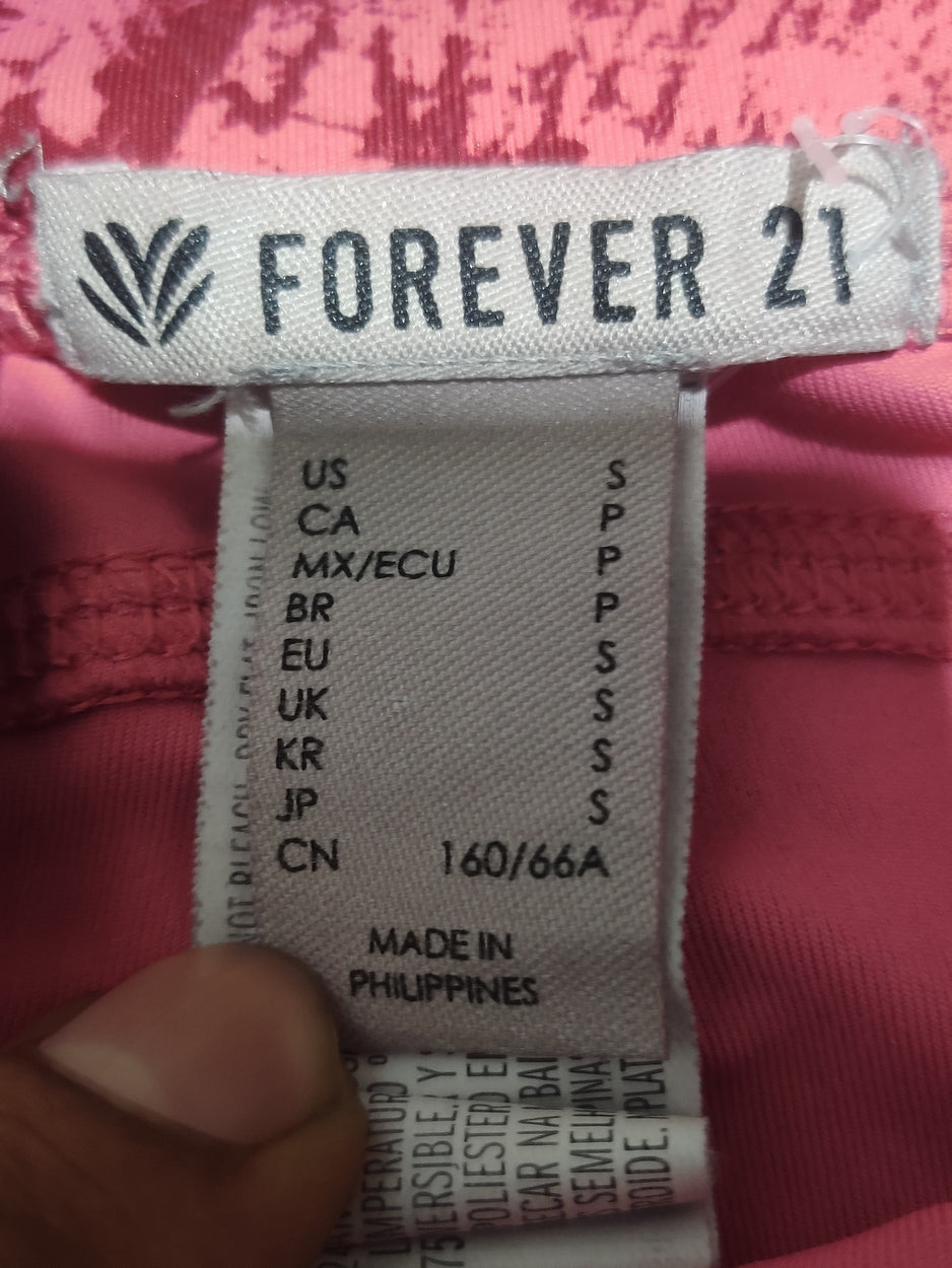 Forever 21 Women Pink Sport Tights