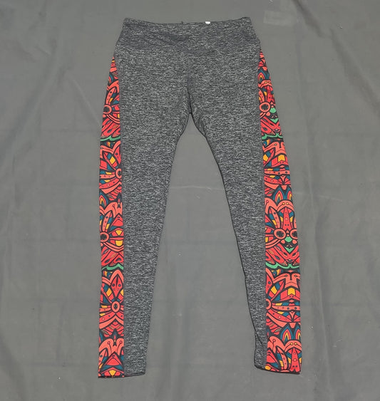 Lula Roe Women Gray Sport Tights