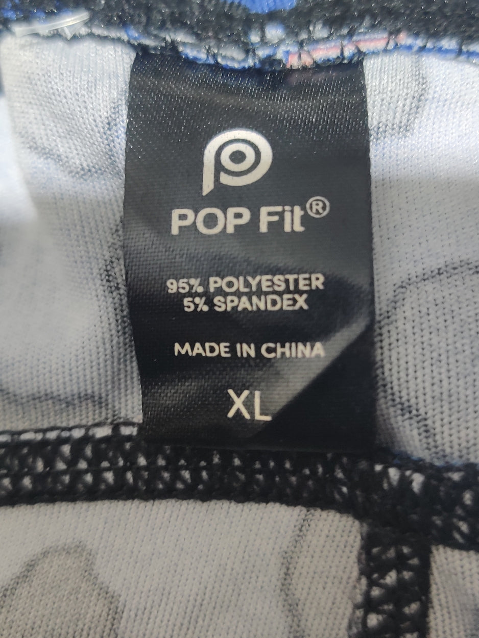 Pop Fit Women Blue Sport Tights – Preloved Labels (view 3)