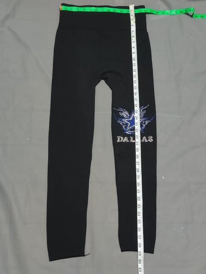 Dallas Women Black Sport Tights